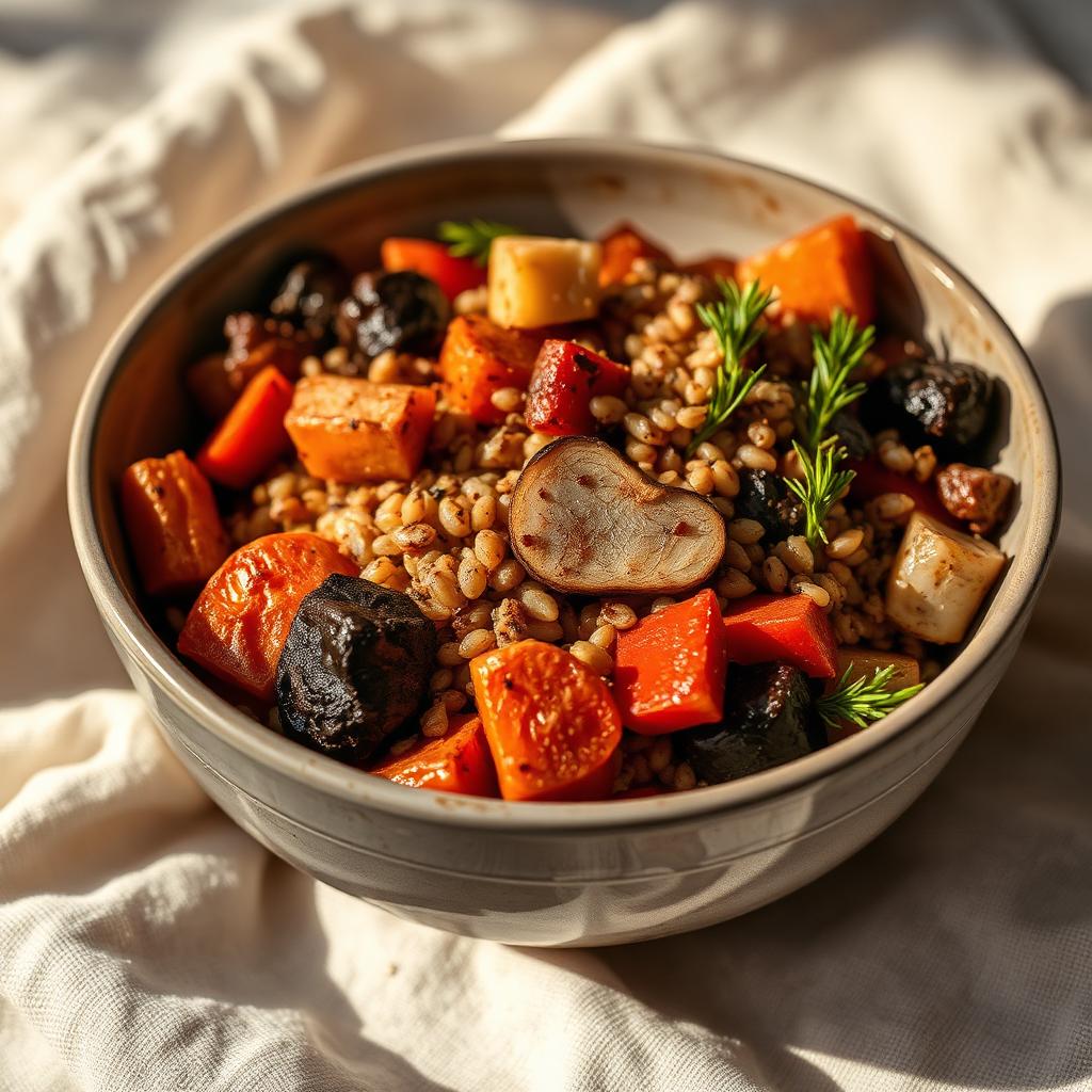 Roasted vegetable grain bowl